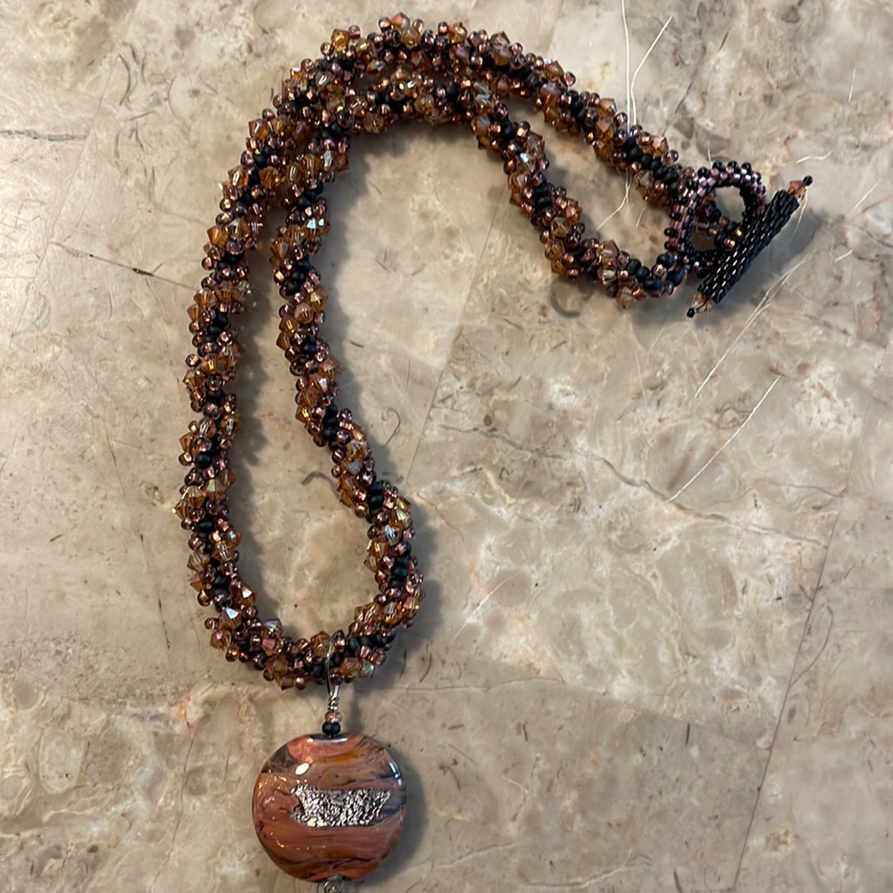 Beaded necklace handcrafted. NWOT